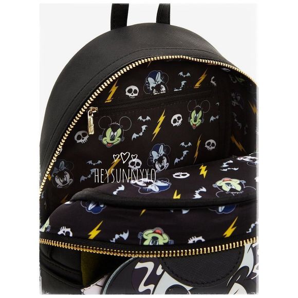 Loungefly Disney Mickey and Minnie Mouse Frankenstein Mini Backpack - Picture 5 of 5